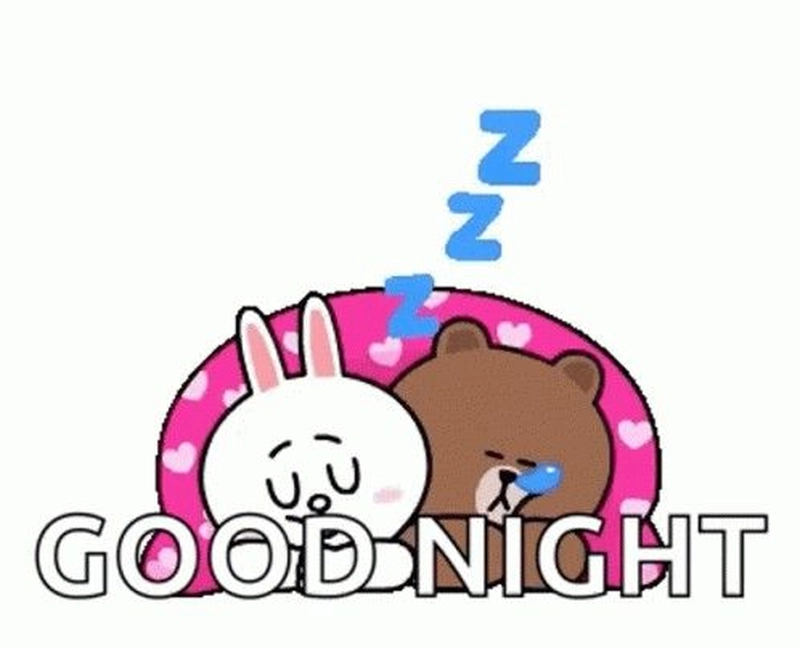 Sticker chúc ngủ ngon dịu dàng