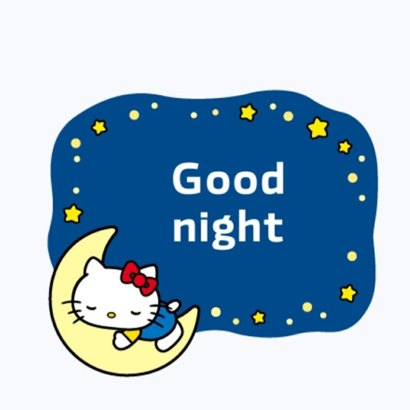 Sticker chúc ngủ ngon ngọt ngào