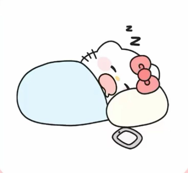 Sticker chúc ngủ ngon vui vẻ