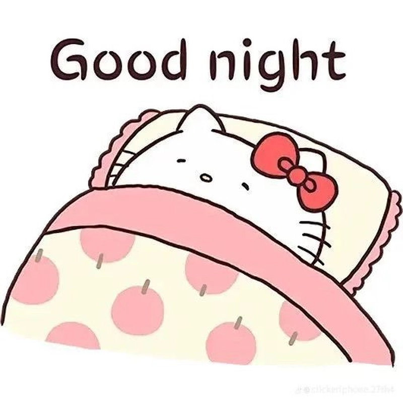 Sticker chúc ngủ ngon xinh