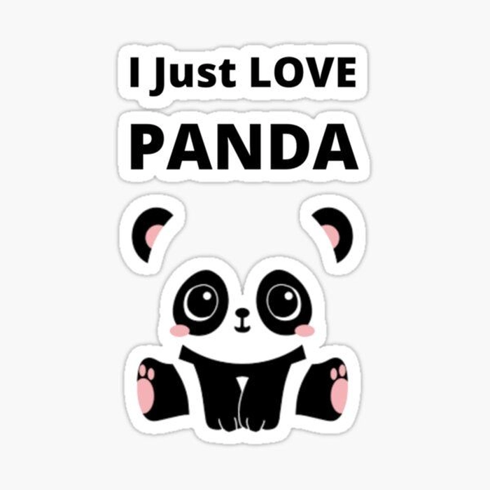 Sticker gấu trúc bựa kiểu lầy