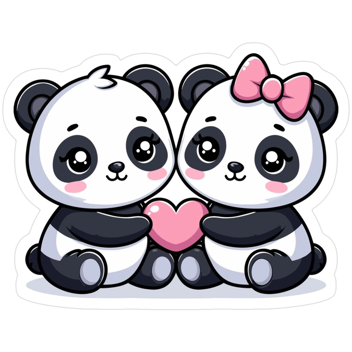 Sticker gấu trúc bựa kiểu meme