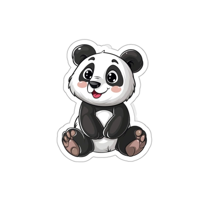 Sticker gấu trúc cute nhẹ nhàng