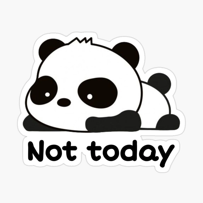 Sticker gấu trúc cute nhỏ xinh