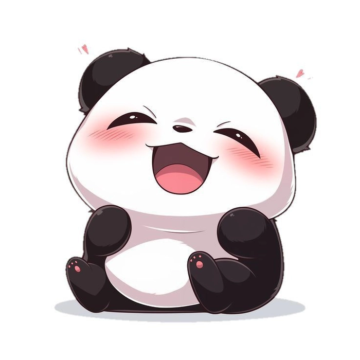 Sticker gấu trúc dễ thương dùng story