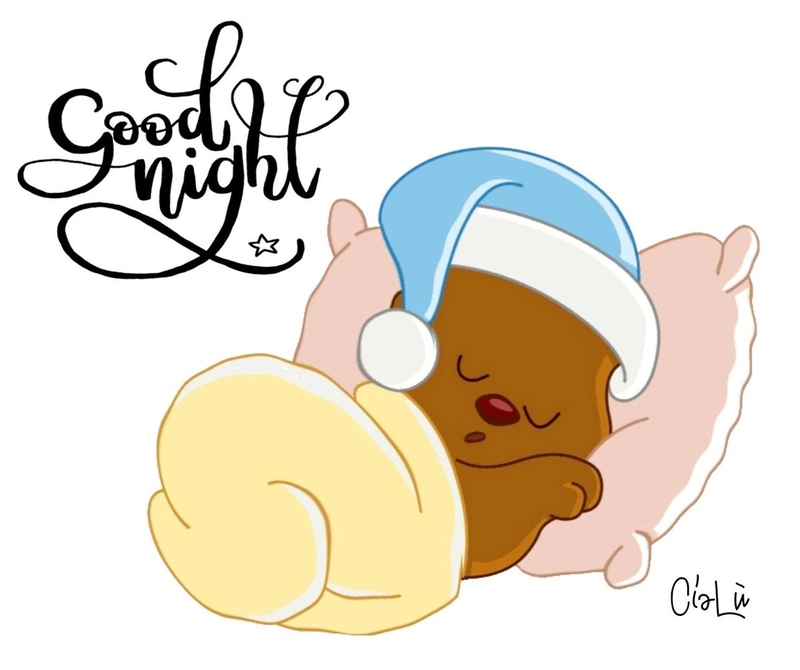 Sticker ngủ ngon tone nhẹ