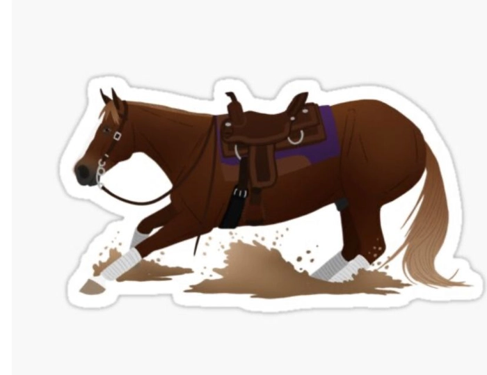 Sticker ngựa nghệ thuật mềm mại