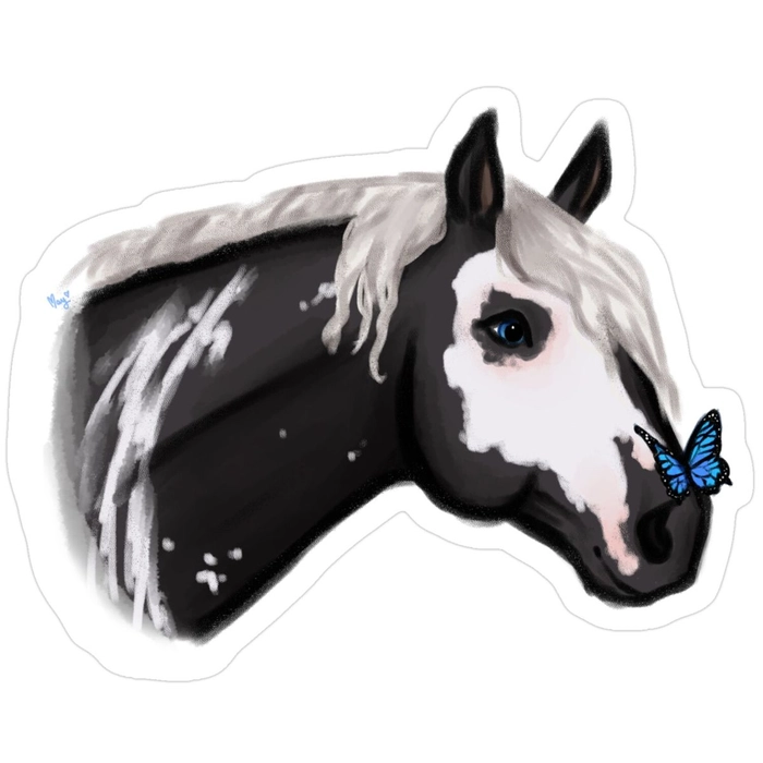 Sticker ngựa nổi bật trong thiết kế