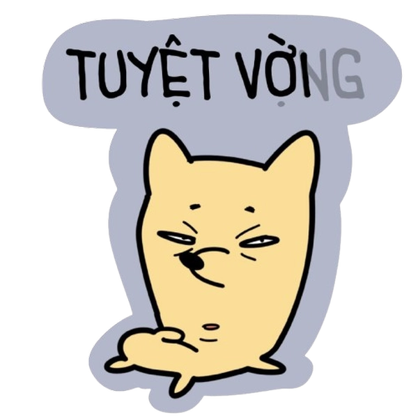 Sticker vô tri vibe lạ