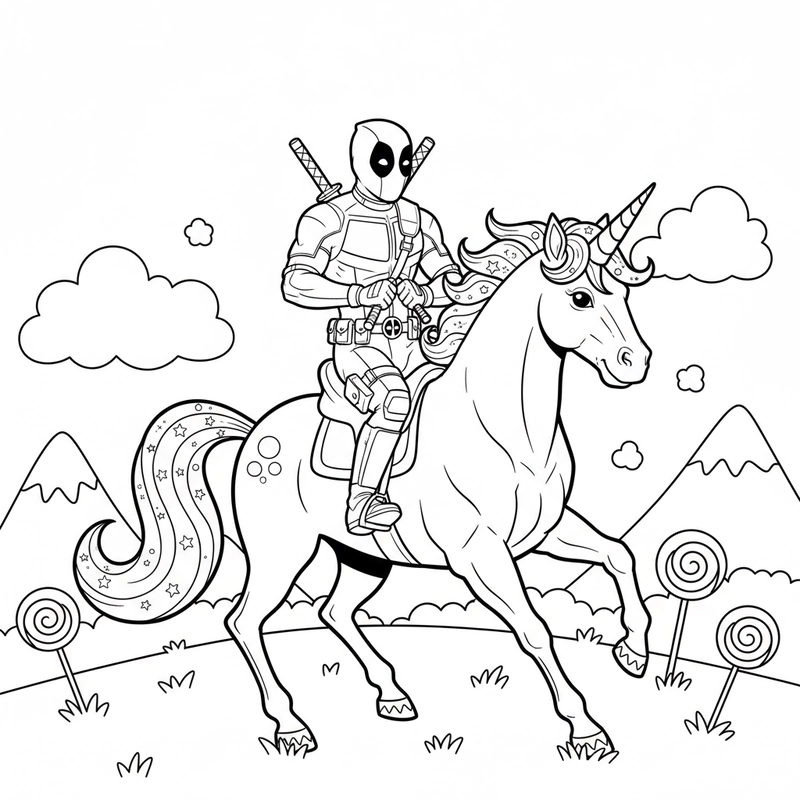 Tô màu Deadpool nghệ thuật