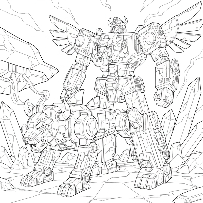 Tô màu Siêu Nhân Gao phong cách anh hùng