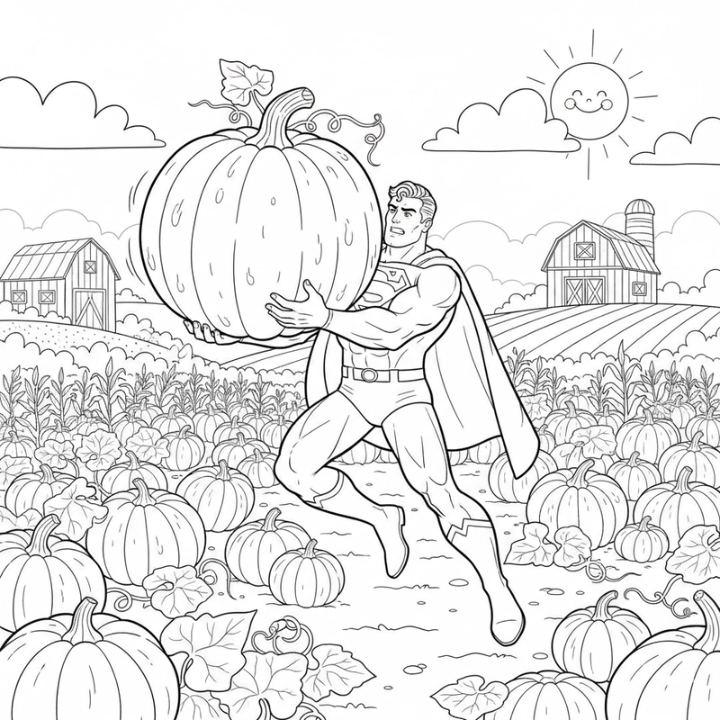 Tô màu Siêu nhân Superman cực kỳ ngầu