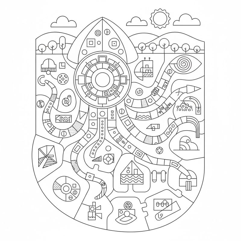 Tô màu Squid Game sáng tạo