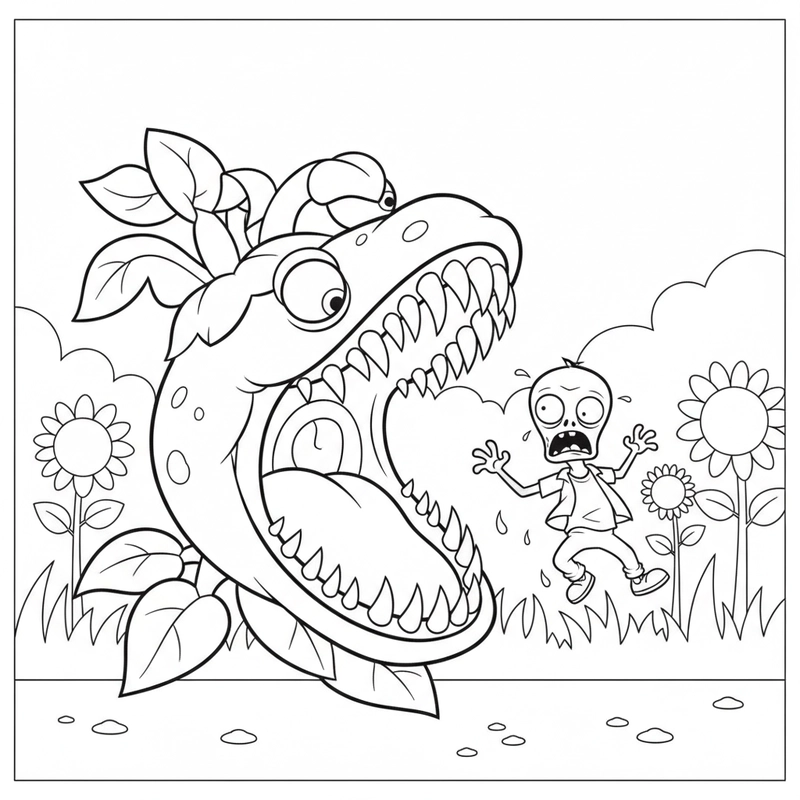 Tô màu Zombie 2 phong phú