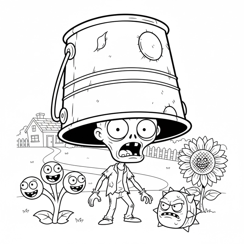 Tô màu Zombie cho bé