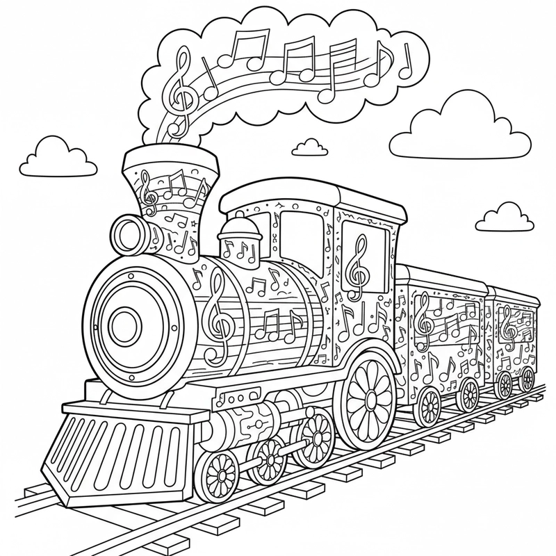 Tô màu đầu máy tàu hỏa