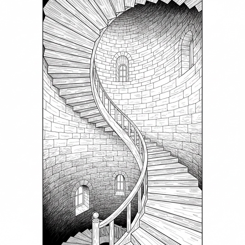 Tô màu lâu đài phong cách cổ điển