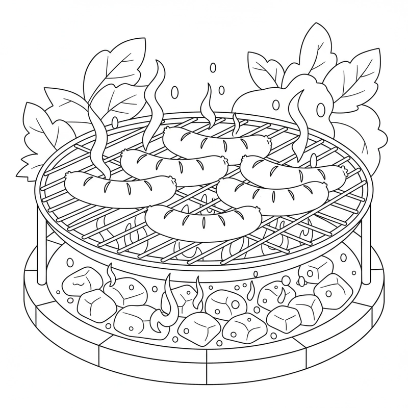 Tô màu món ăn ngon giúp bé tập tô