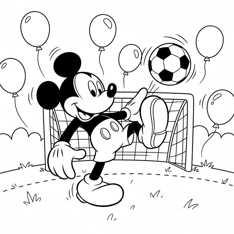 Tô màu nhân vật Chuột Mickey cho bé thích hoạt hình