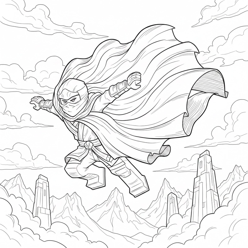 Tô màu nhân vật Ninjago ấn tượng