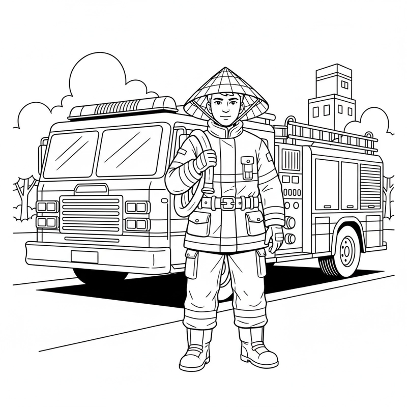 Tô màu nón lá Việt Nam ý nghĩa