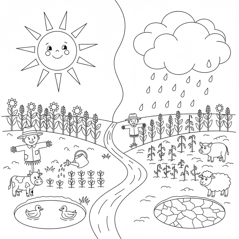 Tô màu nông trại cho bé sáng tạo