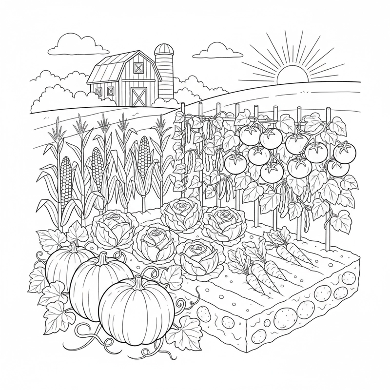 Tô màu nông trại rèn sáng tạo