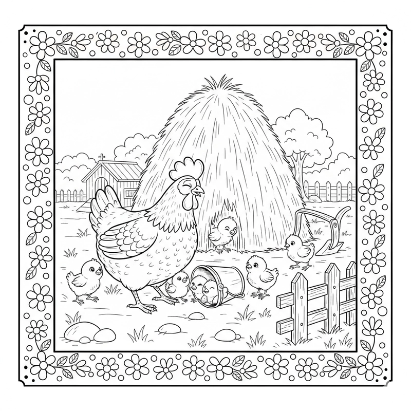 Tô màu nông trại sinh động