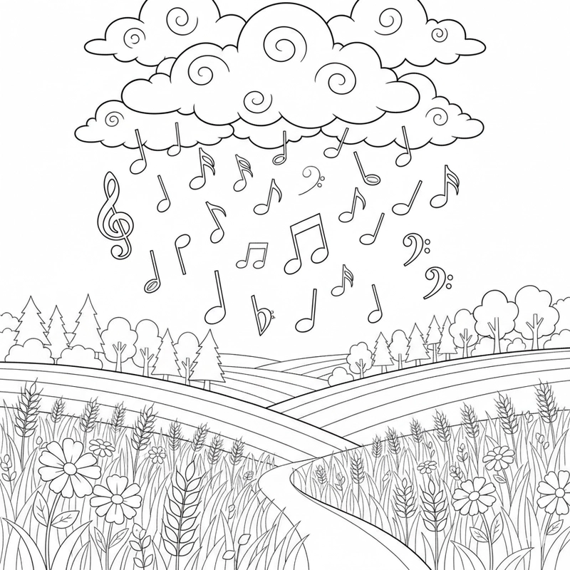 Tô màu nốt nhạc phát triển sáng tạo