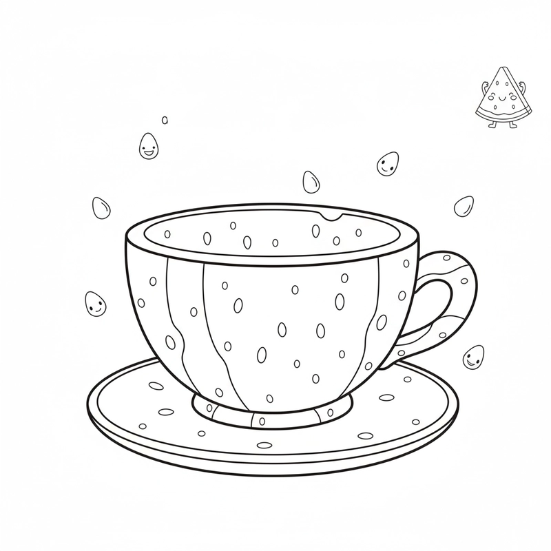 Tô màu quả dưa hấu mát lạnh