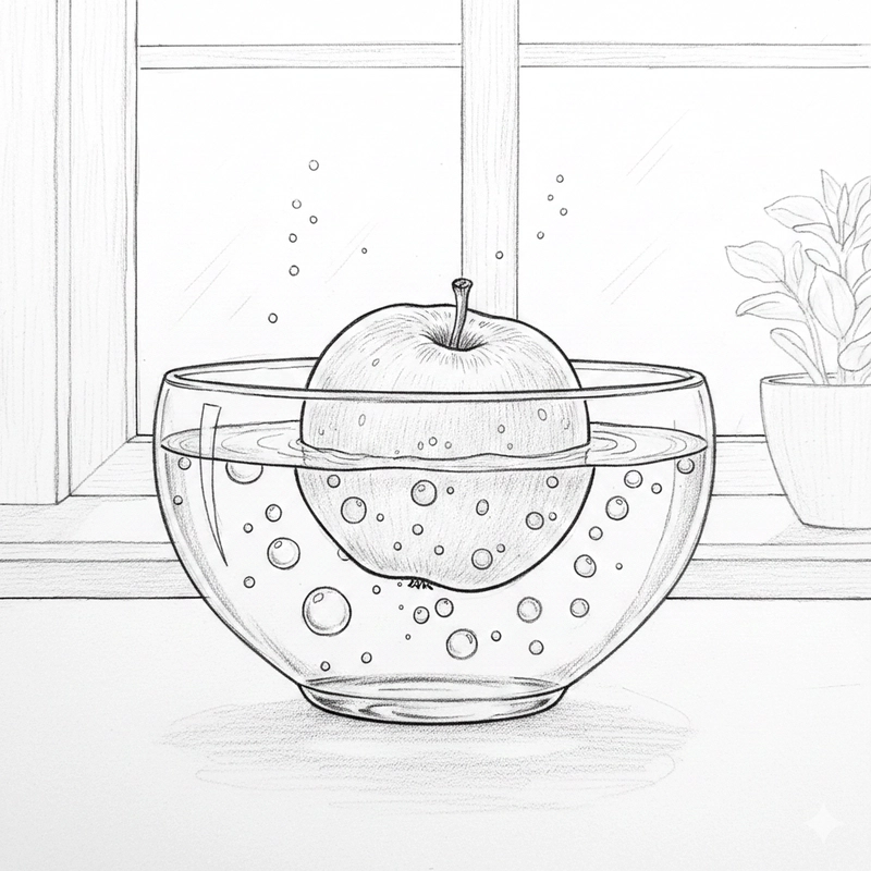 Tô màu quả táo vui nhộn