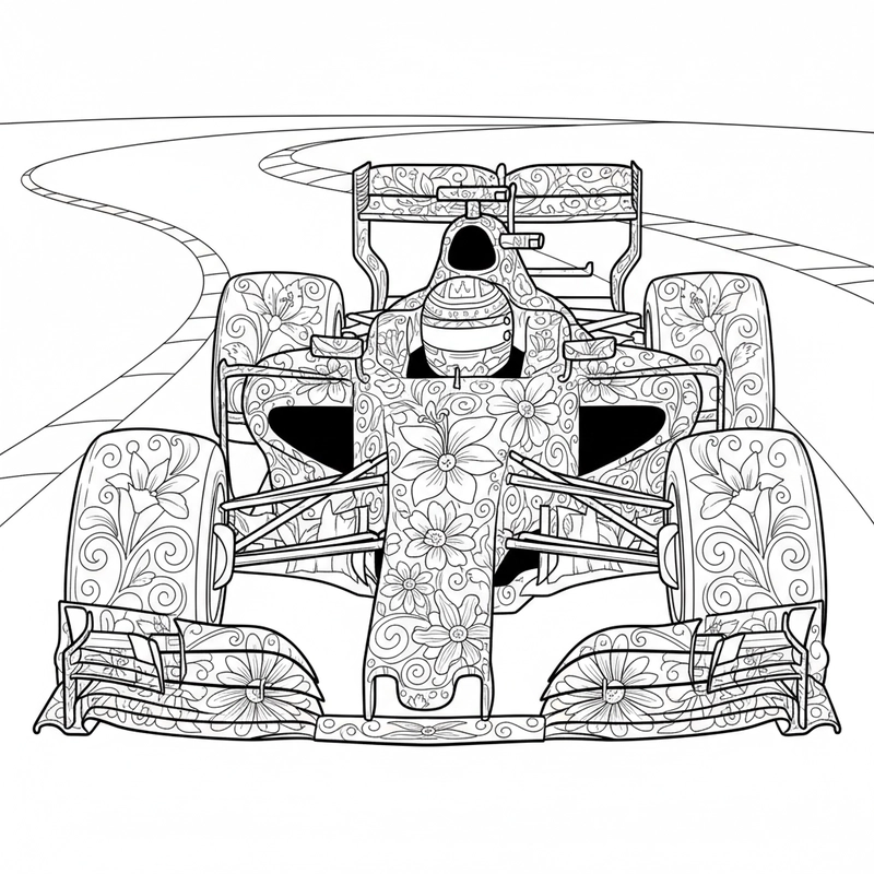 Tô màu xe đua cực chất