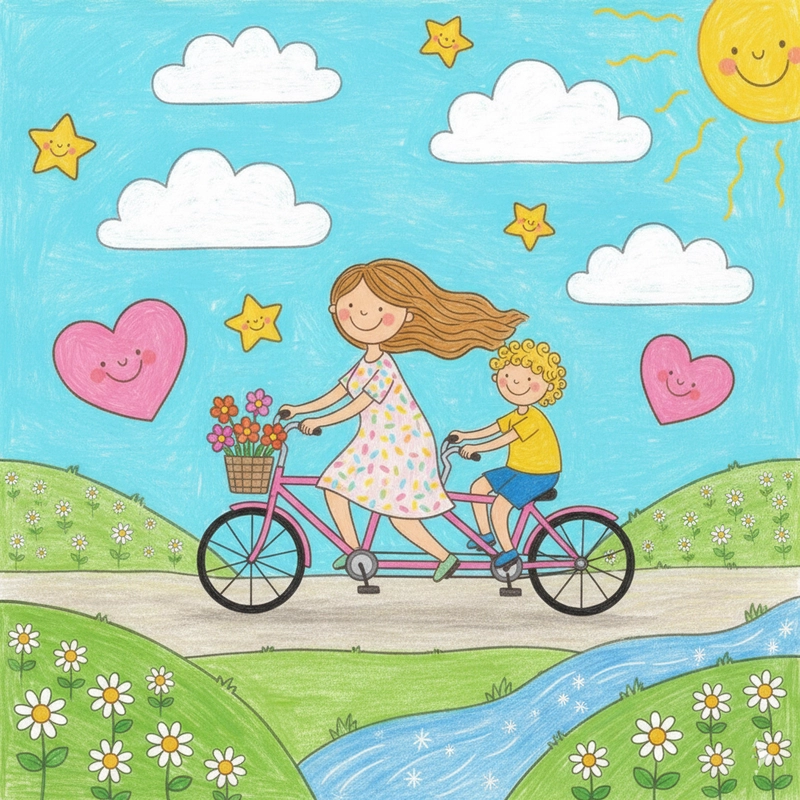 Tranh 20-10 đơn giản dễ tô