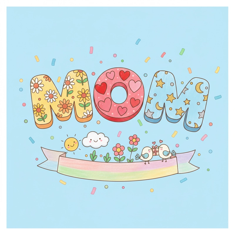 Tranh 20-10 màu sắc hài hòa