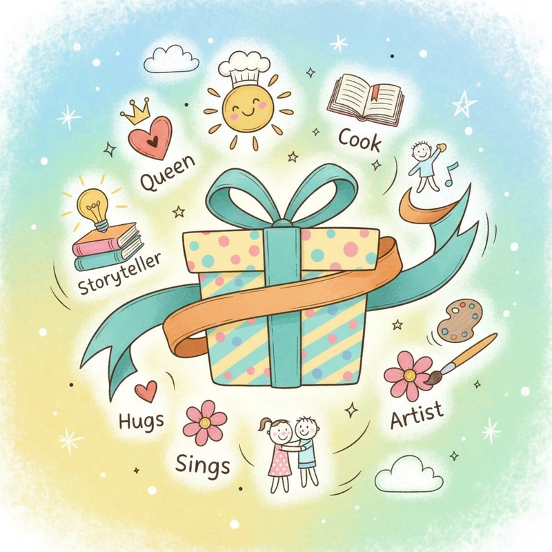 Tranh 20-10 tặng mẹ nhẹ nhàng