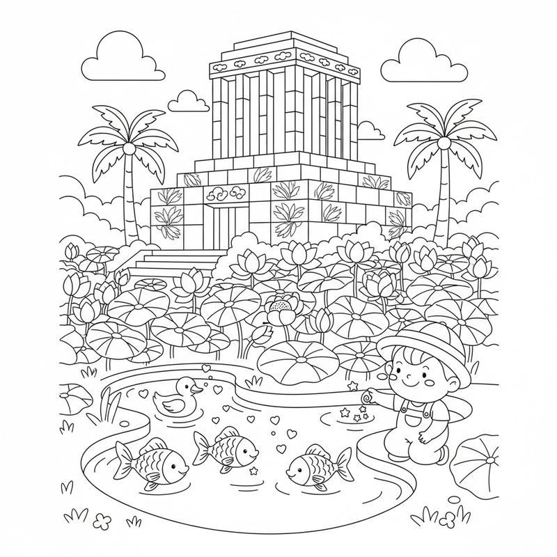 Tranh Lăng Bác cho bé luyện vẽ