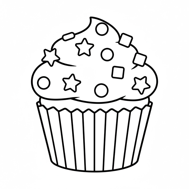 Tranh bánh Cupcake đẹp rực rỡ