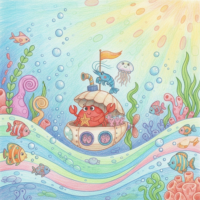 Tranh biển sâu nhiều chi tiết