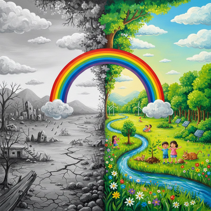 Tranh cổ động bảo vệ môi trường khí hậu