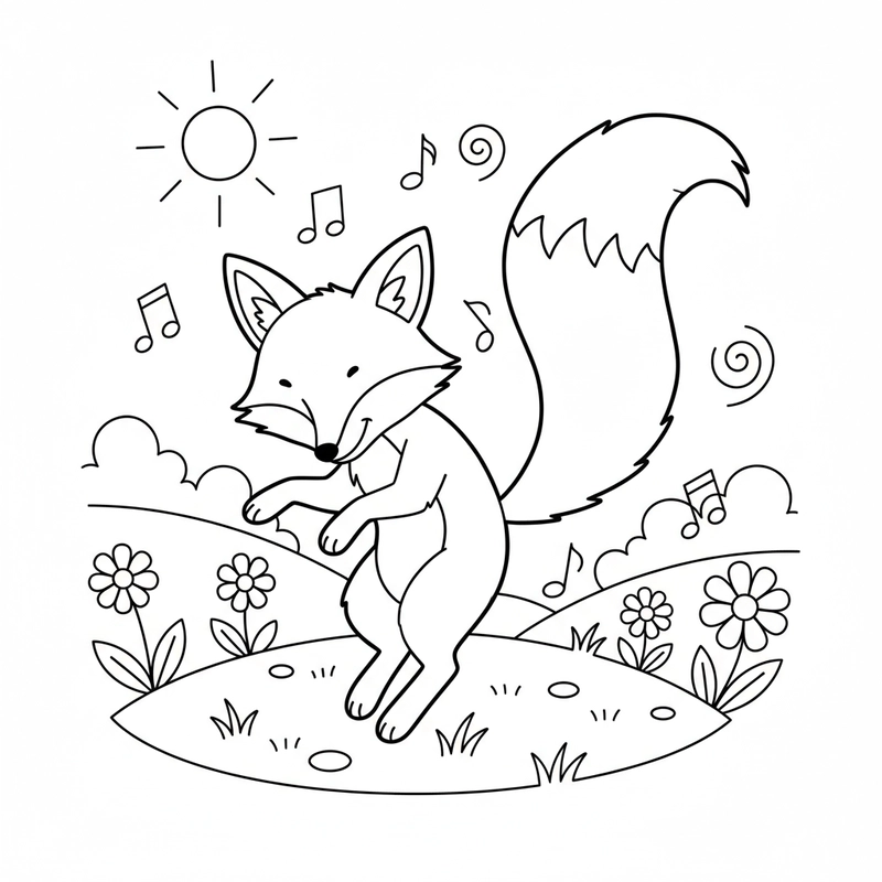 Tranh con cáo gian ác phong cách cổ tích