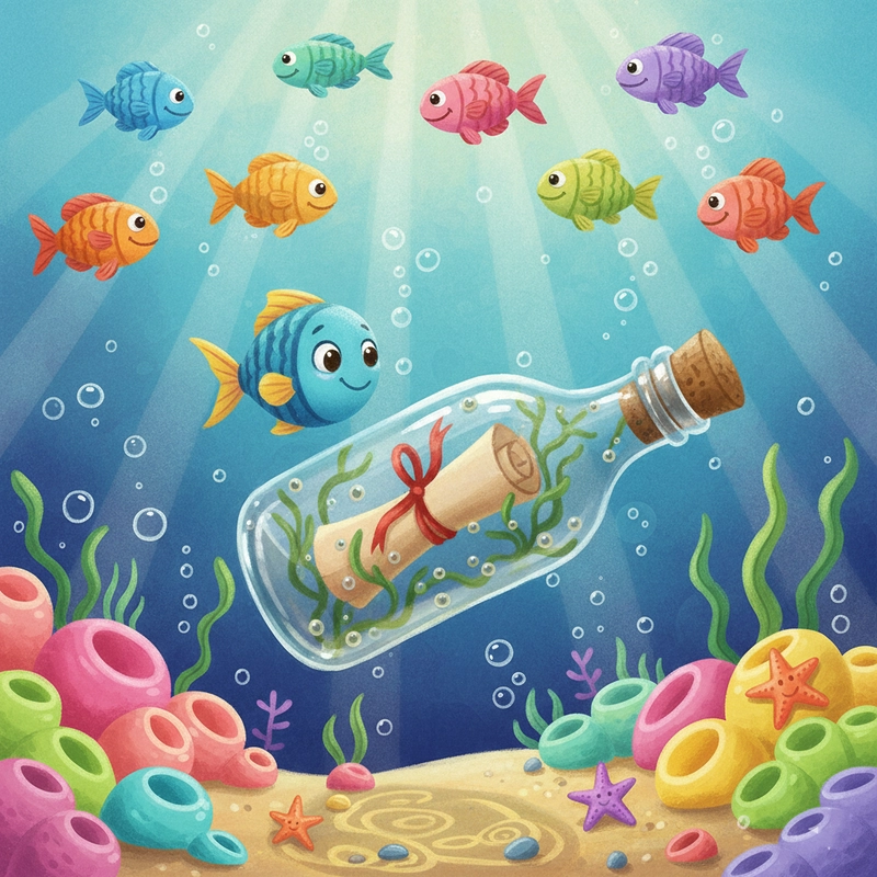 Tranh đại dương với san hô rực rỡ