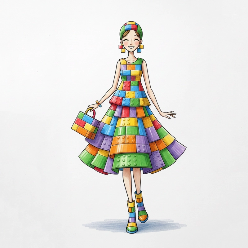 Tranh đề tài ước mơ thiết kế thời trang