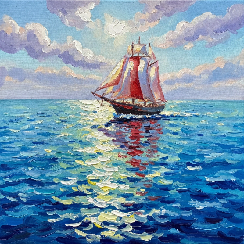 Tranh màu nước phong cách Ấn tượng