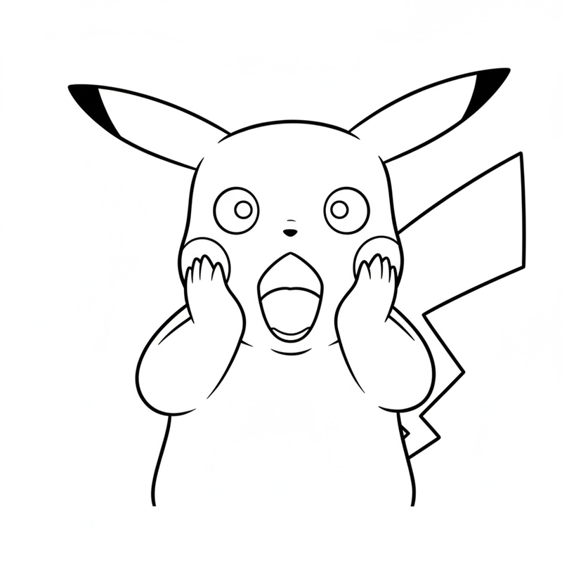 Tranh meme tô màu nét rõ cho trẻ