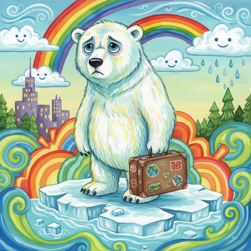 Tranh môi trường phản ánh khí hậu cực đoan