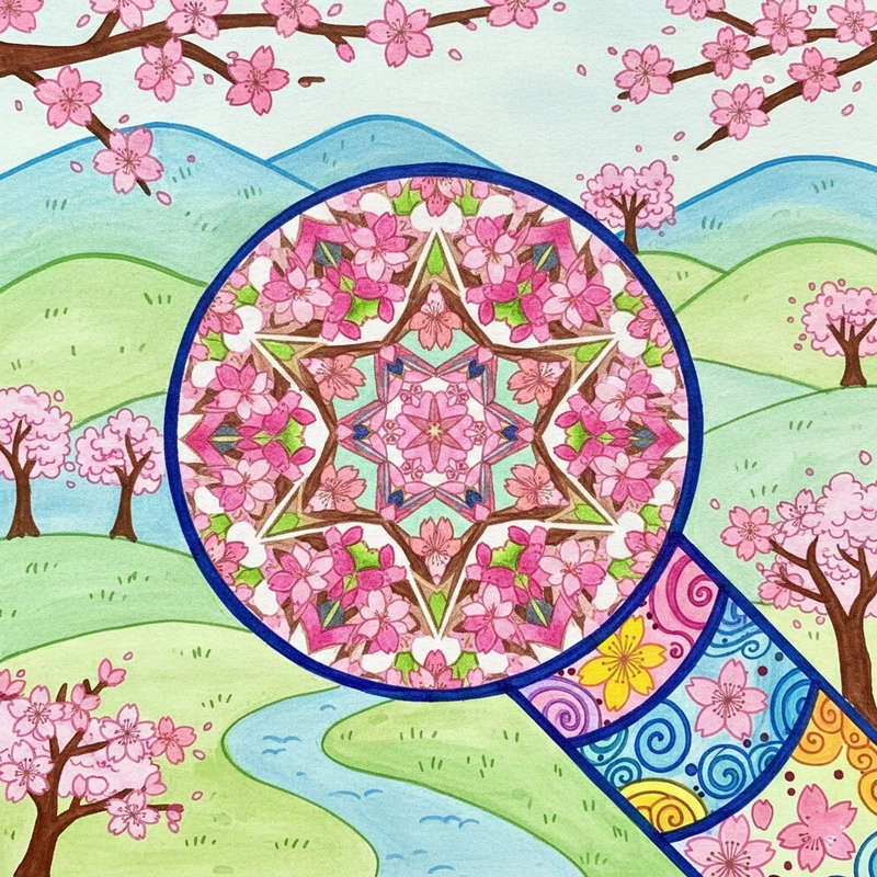 Tranh phong cảnh hoa đào xứ Lạng