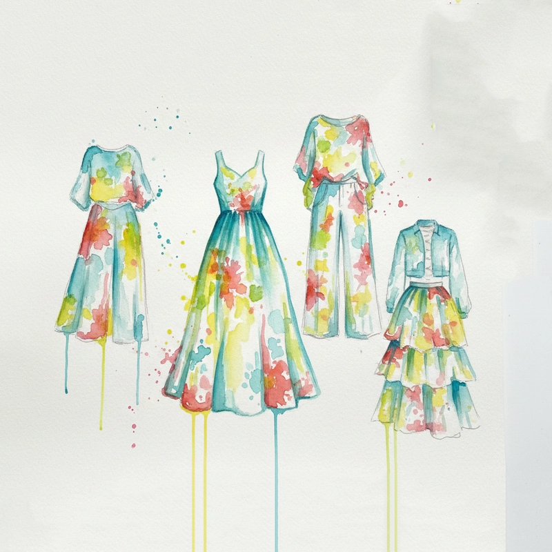 Tranh thiết kế thời trang cho học sinh