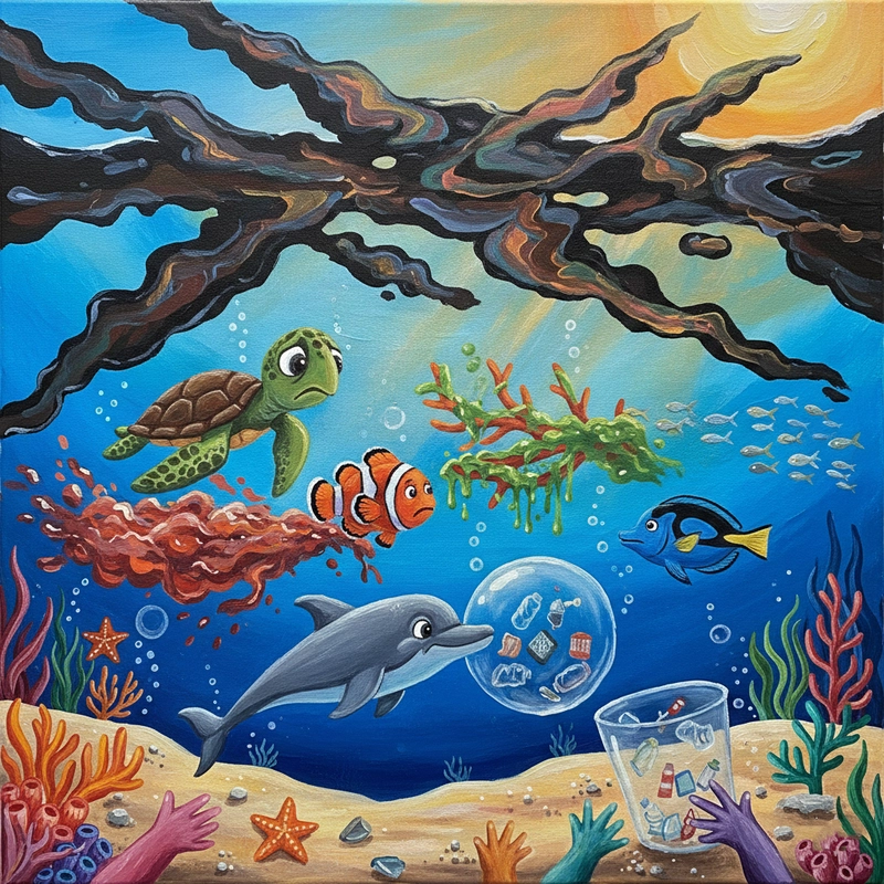 Tranh thông điệp gìn giữ biển đảo Việt Nam