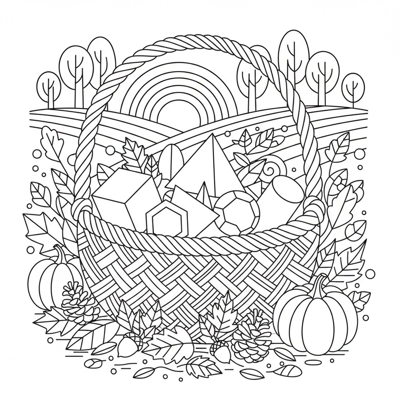 Tranh tô cảnh thu đẹp và dễ tô