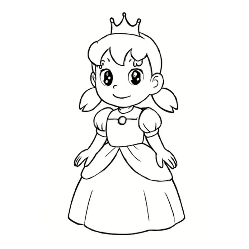 Tranh tô màu Shizuka giúp bé rèn kỹ năng